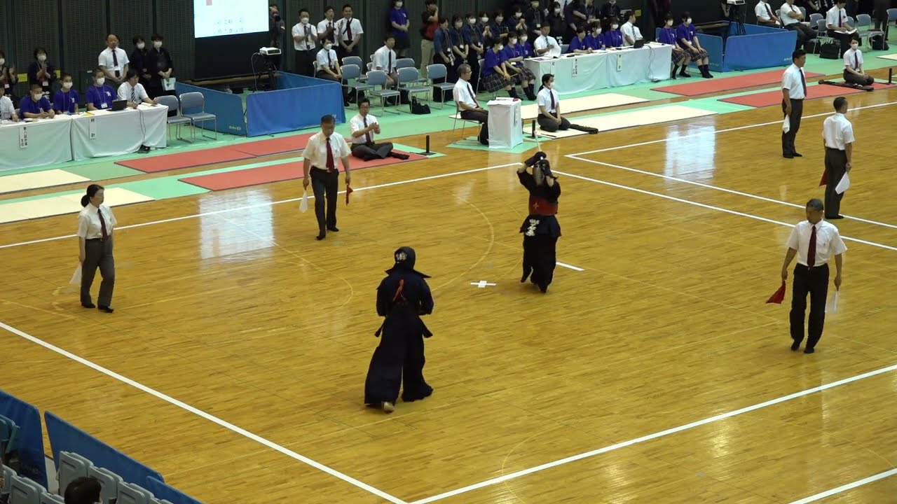 三回戦【女子個人】五十嵐和奏（守谷）×石原花和子（日大高）【第70回関東高等学校剣道大会】令和5年・2023年6月2日~4日・千葉ポートアリーナ【#048】