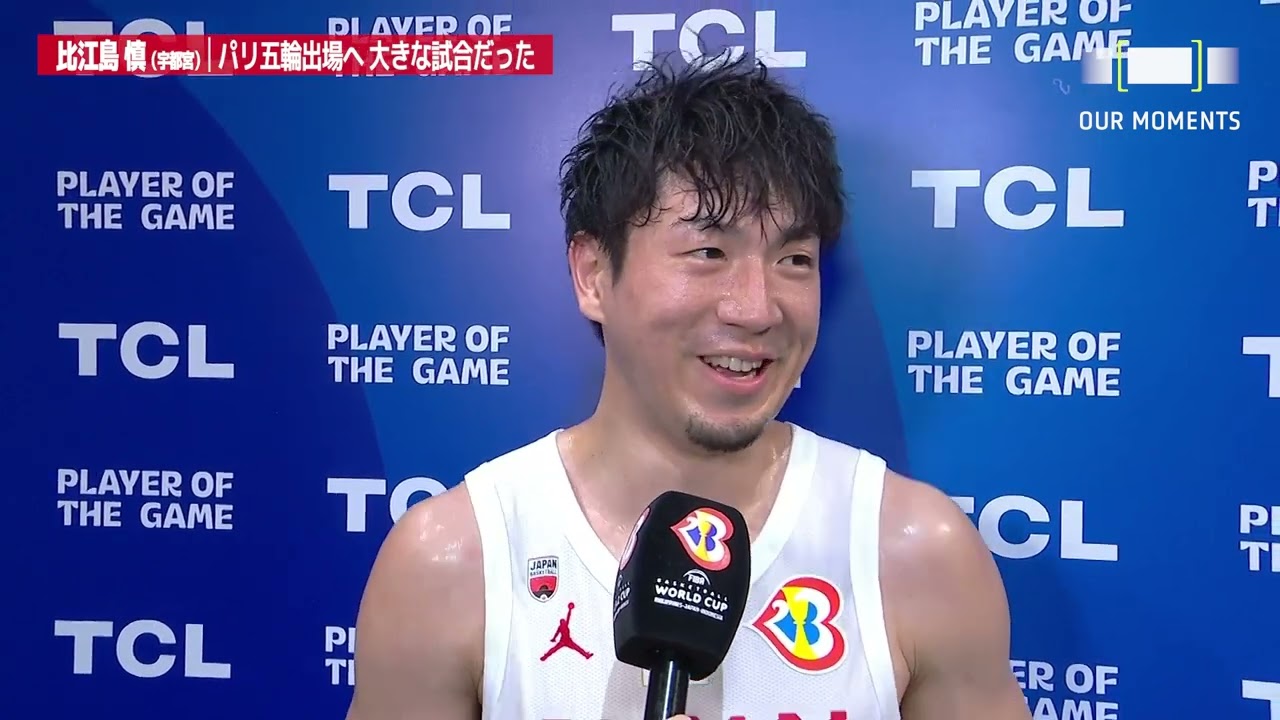 ベネズエラ戦勝利の立役者・比江島慎、インタビュー中に“ヒエジ”コールの大合唱【#FIBAWC】