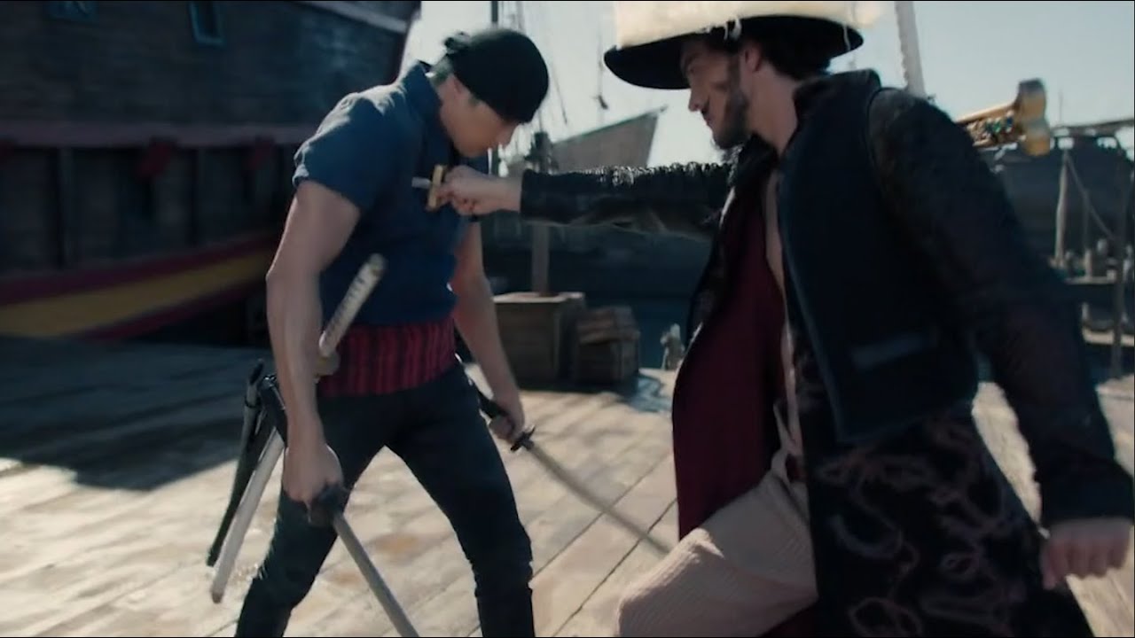 Zoro VS Mihawk Japanese Dub | One Piece Netflix【ゾロVSミホーク】実写版ワンピース Live Action