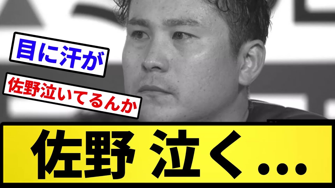 【ここで代打か...】佐野 泣く【反応集】【プロ野球反応集】【2chスレ】【5chスレ】