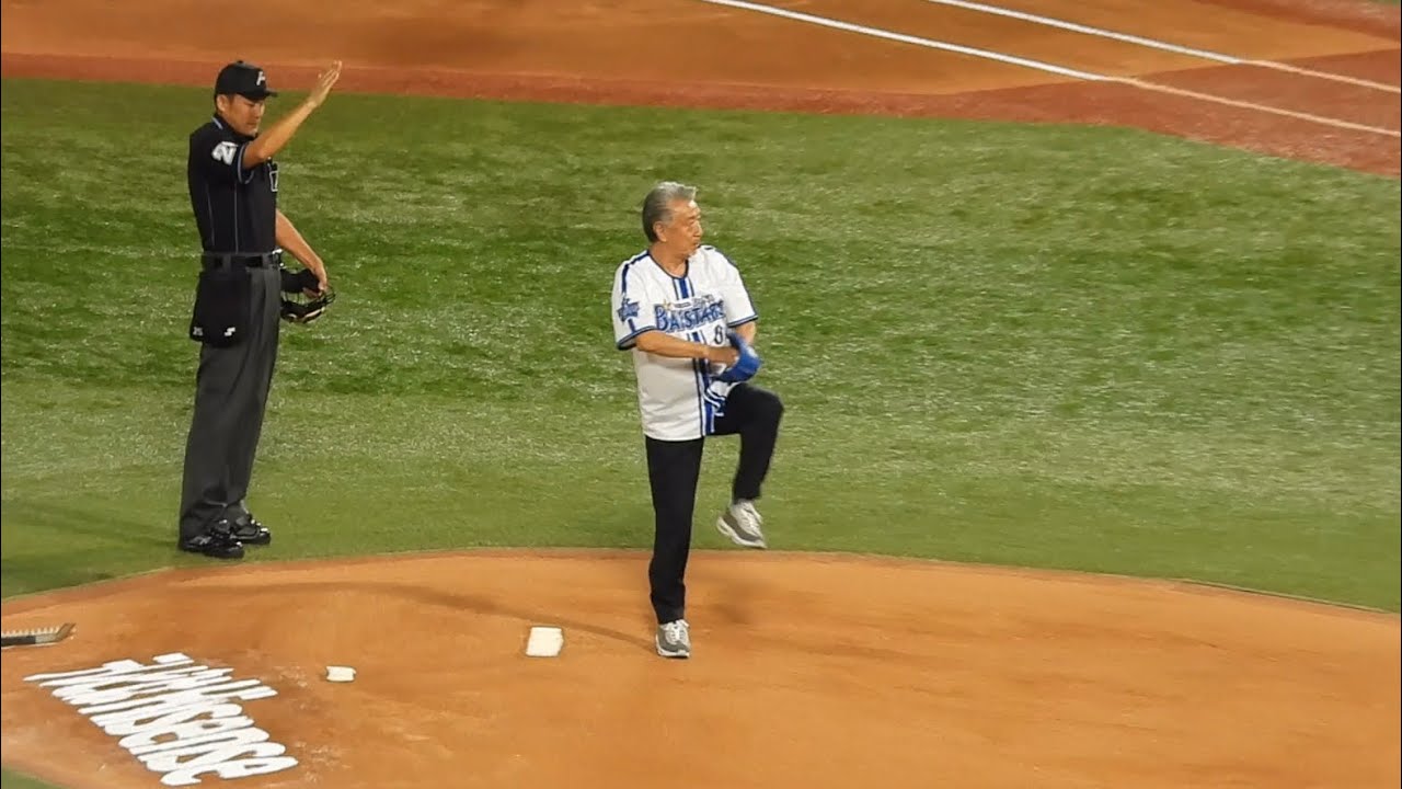 【爆笑】高田純次が突如登板！w 巨人対DeNA 9/25(月)ナイス投球の始球式に盛り上がる横浜スタジアム