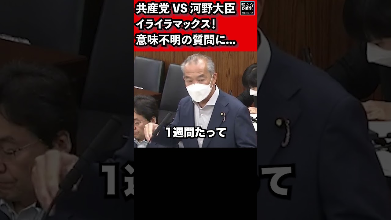 河野太郎デジタル大臣がイライラマックス！「ちょっと何を言ってるのか分からない」伊藤岳(日本共産党)の意味不明の質問に！参議院 特別委員会 2023年6月9日 #Shorts【龍之介channel】