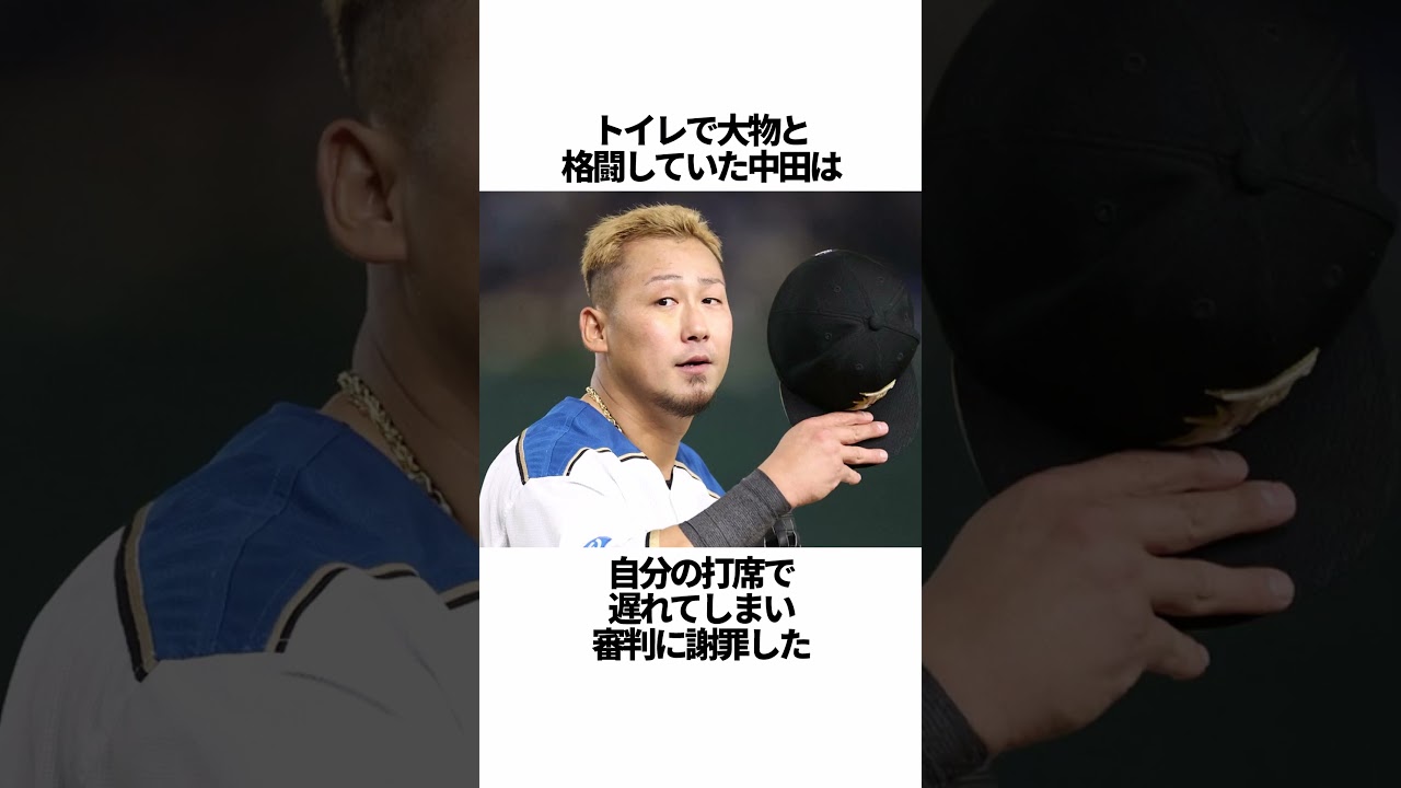 「中田翔」に関する雑学 #野球 #中田翔 #野球解説