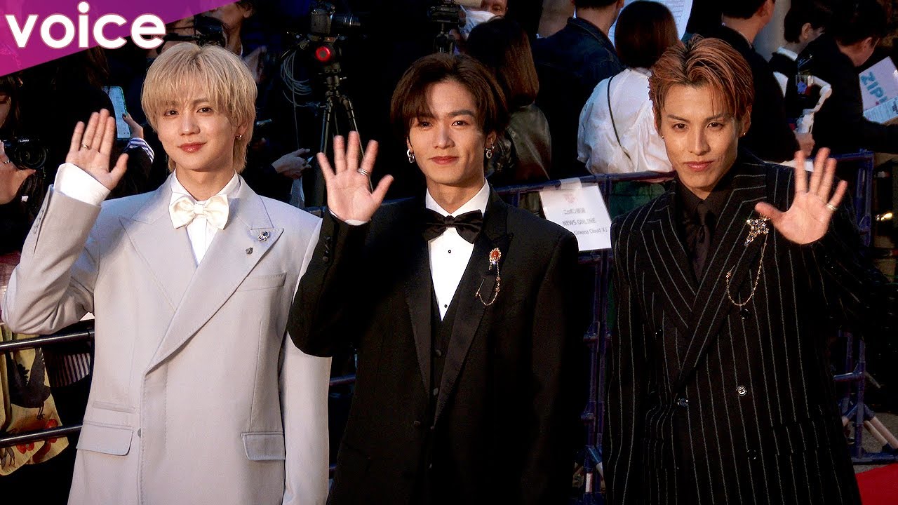 【東京国際映画祭】THE RAMPAGE吉野北人×川村壱馬×RIKU、まるで貴公子　セットアップでビシッと決めレッドカーペット