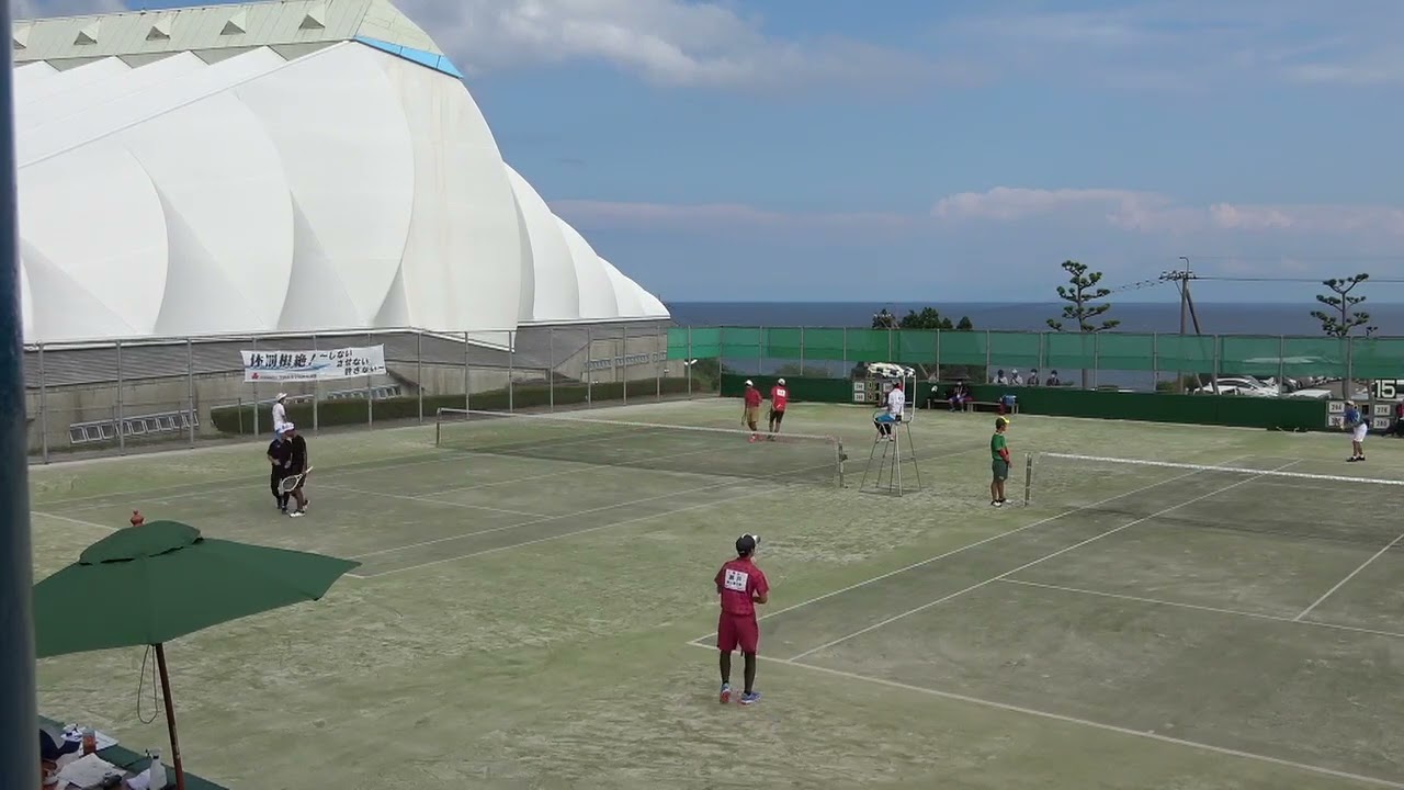 2021年IH ソフトテニス 男子個人3回戦 立野太一・岩屋勇太 精道三川台(長崎) vs 金本慎・持田海人 神戸星城(兵庫)