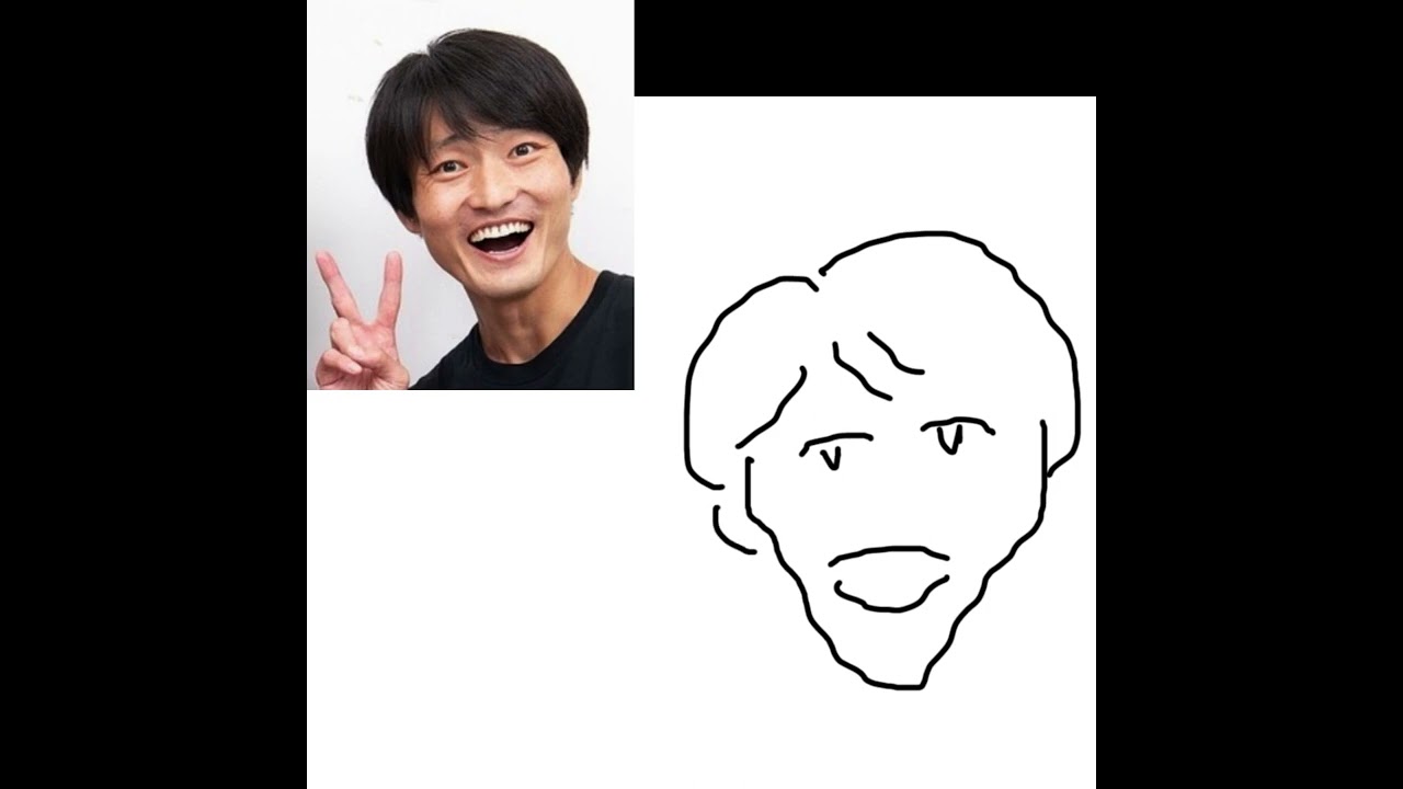 【似顔絵修行28作目】ジャルジャル 福徳秀介さん