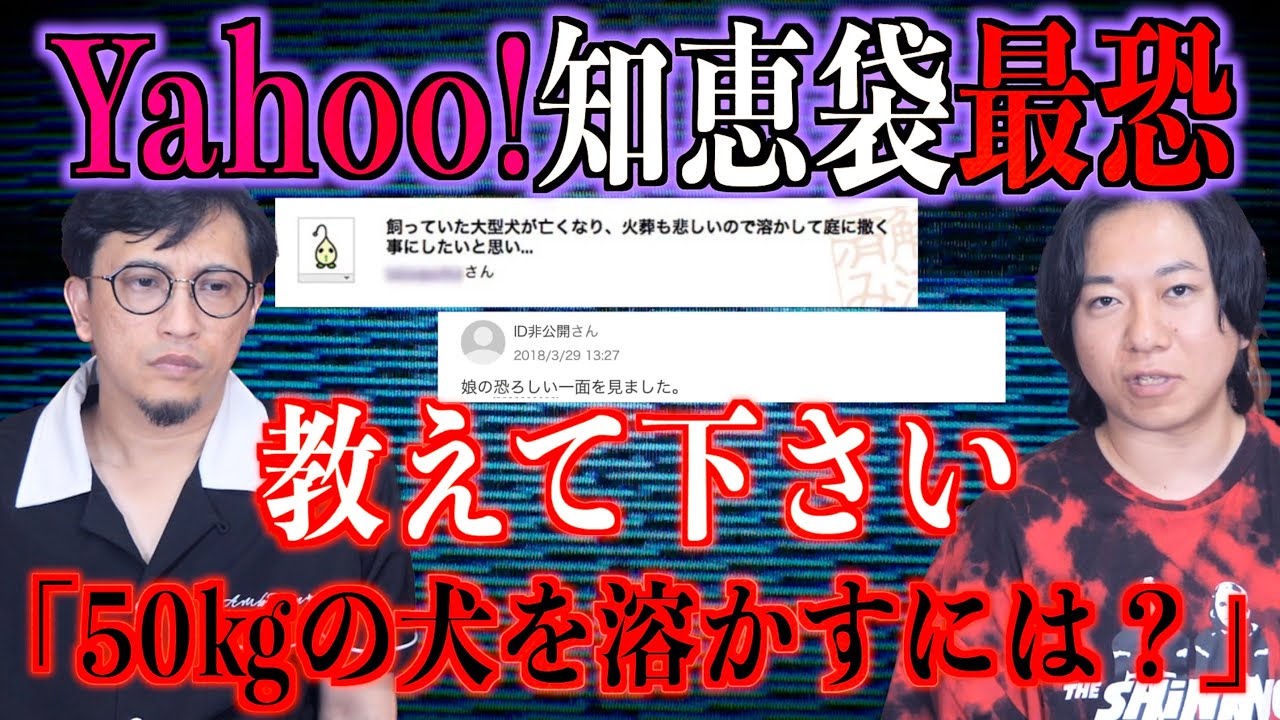 【恐怖の質問】Yahoo!知恵袋の怖すぎる質問と回答がヤバい！【Yahoo!知恵袋】