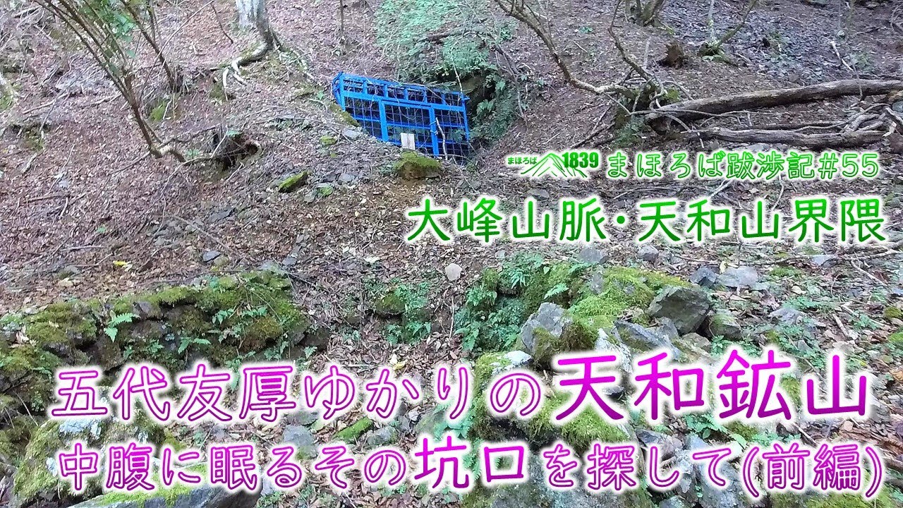 まほろば跋渉記#55　大峰山脈･天和山界隈　五代友厚ゆかりの天和鉱山　中腹に眠るその坑口を探して