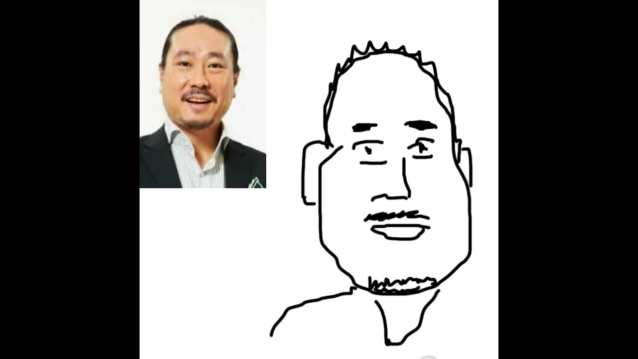 【似顔絵修行32作目】笑い飯 西田幸治さん