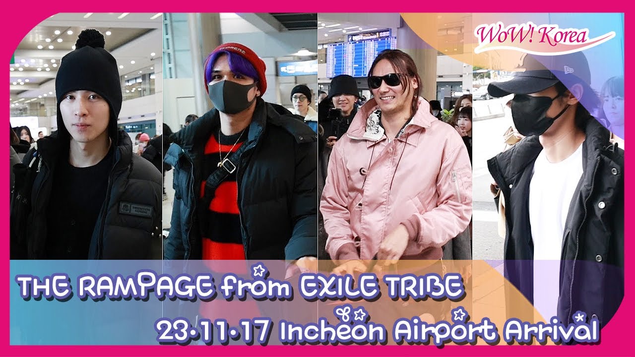 THE RAMPAGE from EXILE TRIBE、韓国のファンのためのコンサートのために来韓しました！