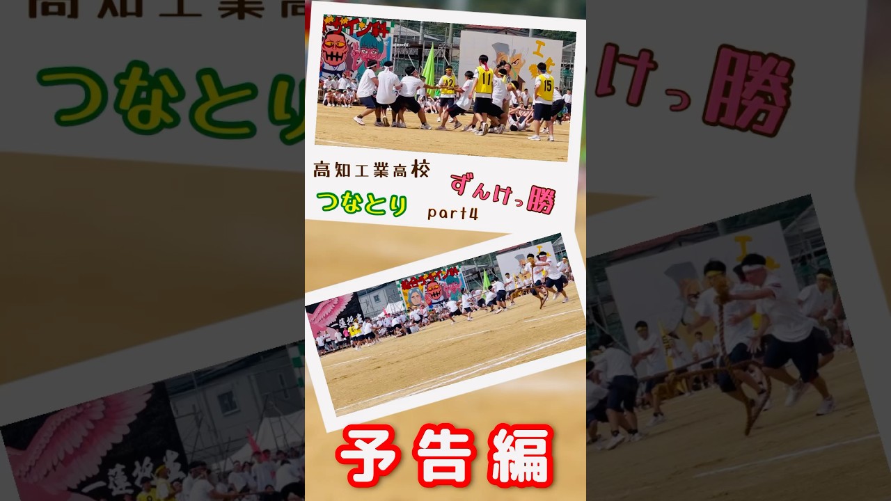 激アツバトルの準決勝【予告編】‼️和田正人さんの母校🙌🏻高知工業高校の綱取り物語 💪🏻part4 #sports #体育祭