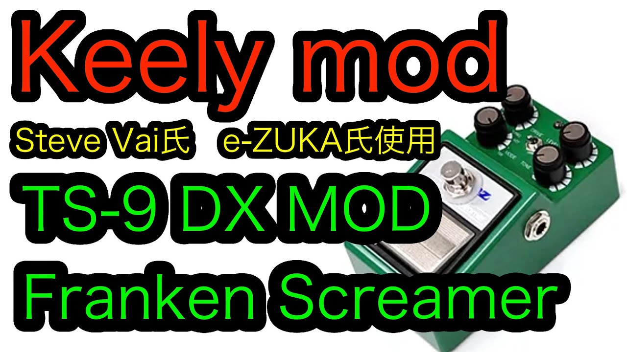 Steve Vai 氏 / Granrodro e-ZUKA 氏 使用のT S -9DX Keely mod Franken Screame