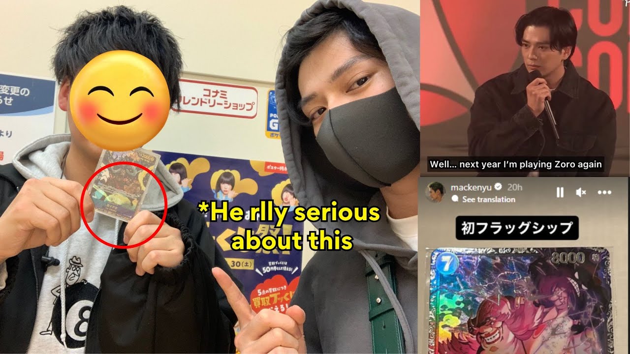 Mackenyu is living the One Piece otaku dream😂 He’s unstoppable…