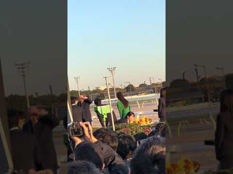 現地観戦　東京大賞典表彰式 2023 12 29　斜めから見にくい表彰式