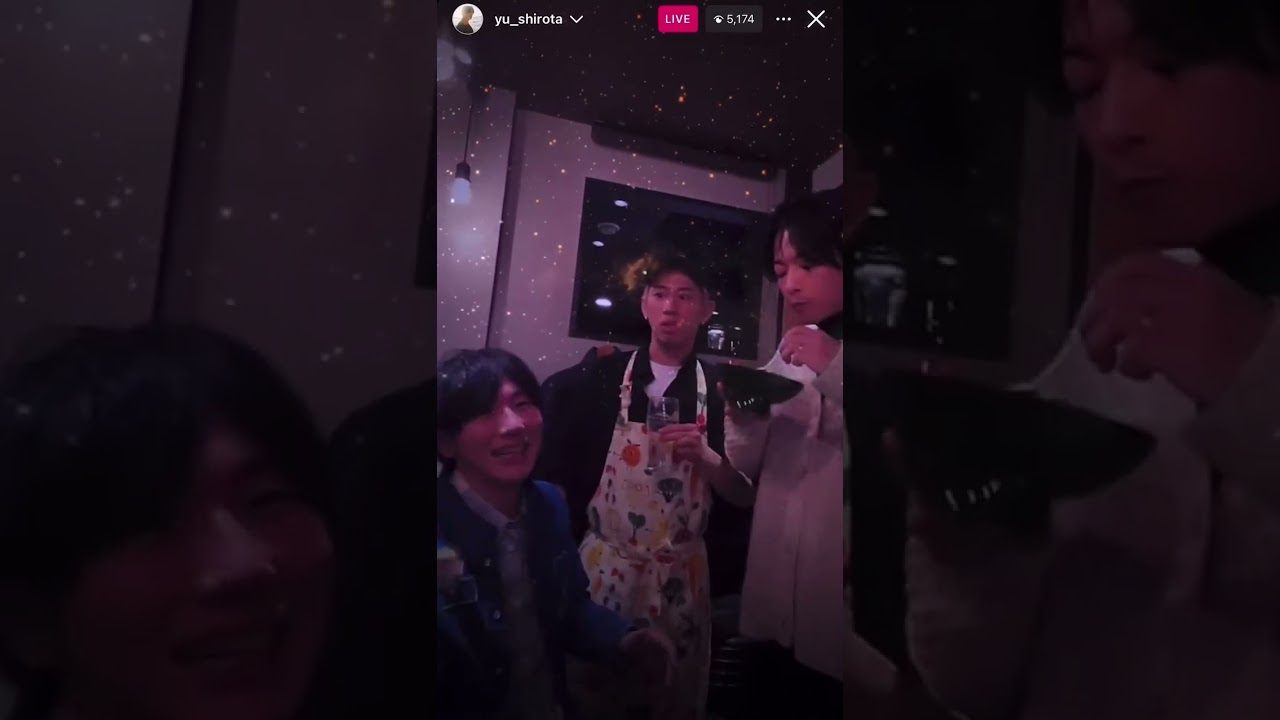 城田優さんのインスタライブ最初部分