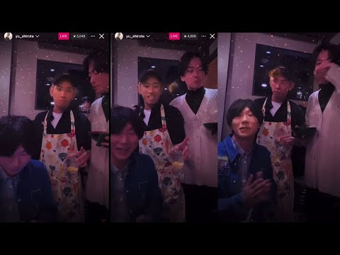 Super Chef Taka apareció con delantal incluido en fiesta de fin de año de Yu Shirota #ONEOKROCK