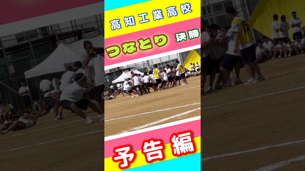 【予告編】激しすぎる高知工業高校の綱取り合戦 💪🏻part5 和田正人さんの母校🙌🏻 #sports #体育祭