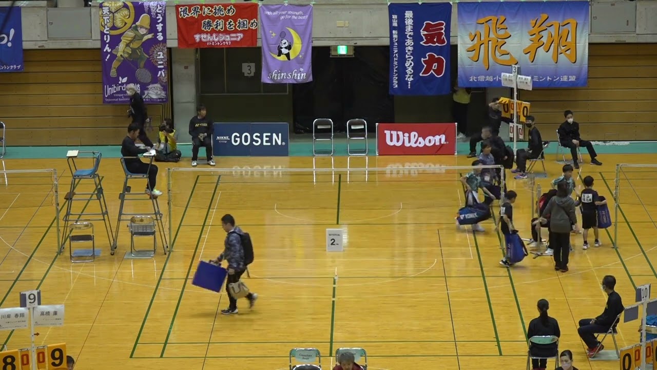 鈴木 瑛大/田井 毅(shinshin・石川県)vs 井上 想介/川淵 悠稀(ミッキーズ・岡山県) 男子ダブルス４年生 準決勝