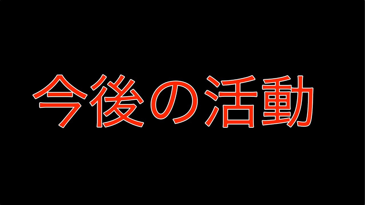 今後の活動について