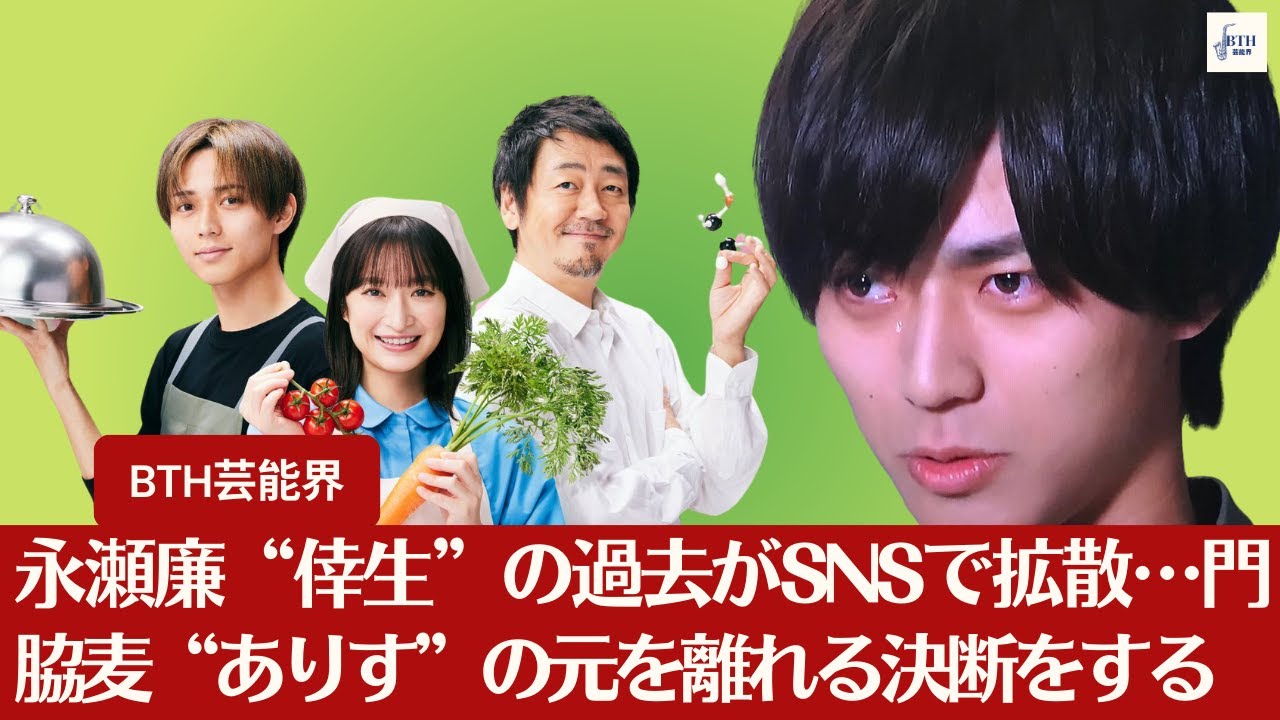 【永瀬廉】永瀬廉の過去“倖生”がSNSで広がる…門脇麦“ありす”との別れを迎える【BTH芸能界】