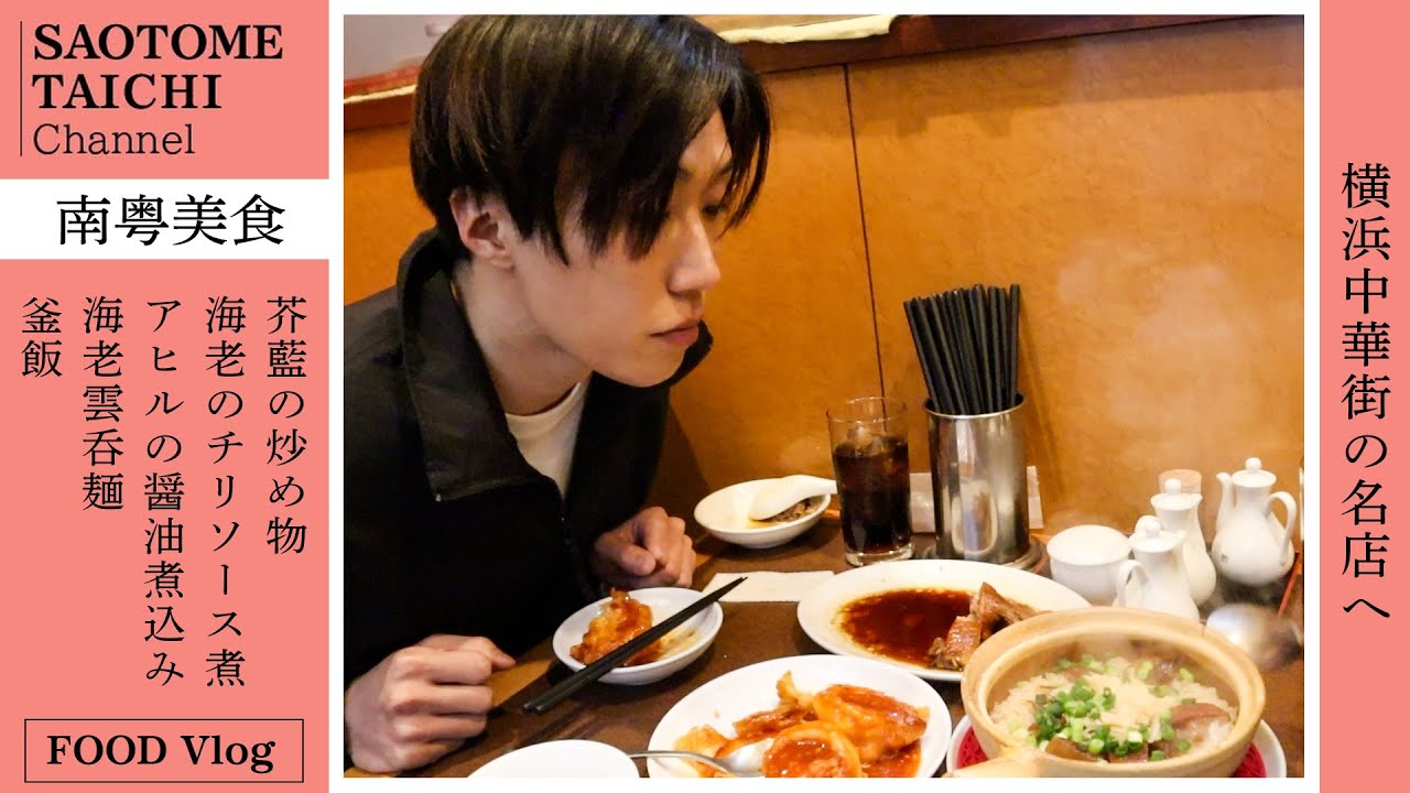 【Vlog】あの「大人気グルメドラマ」で話題！中華街の行列店で「海老雲呑麺&アヒル&釜飯」に感激【横浜中華街・南粤美食】