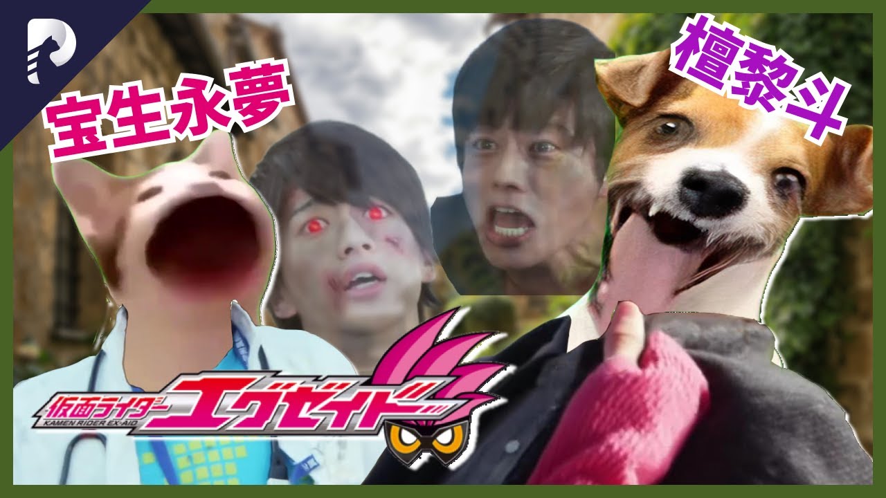 【猫ミーム】仮面ライダーエグゼイドの名のシーンを猫ミームで再現してみた！【宝生永夢ゥ！】【音量注意】