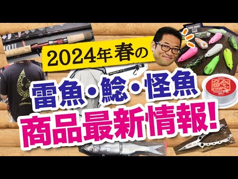 2024春の雷魚・ナマズ・怪魚系 商品最新情報！