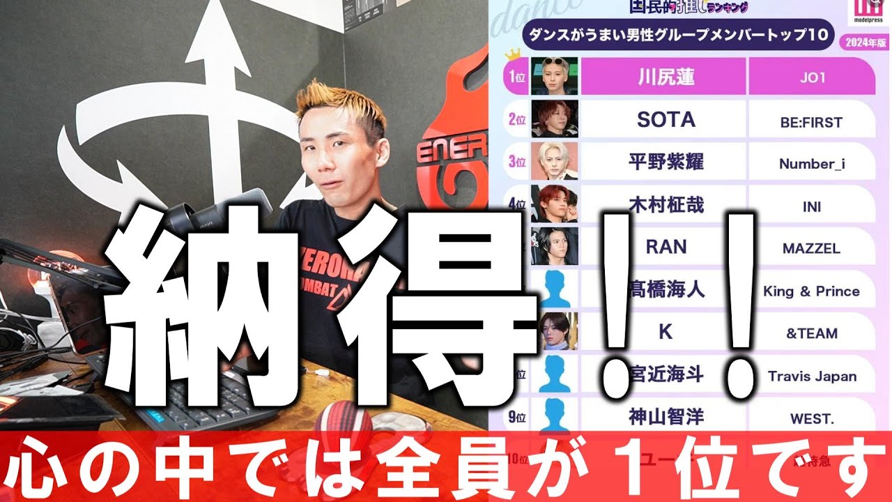 【雑談動画】川尻蓮君!!納得です!!詳しい事は分かりませんが、全員、そして他のメンバーにも１位をあげたい!! ※めちゃくちゃ緩い、自分勝手に話す動画です🙇‍♂️