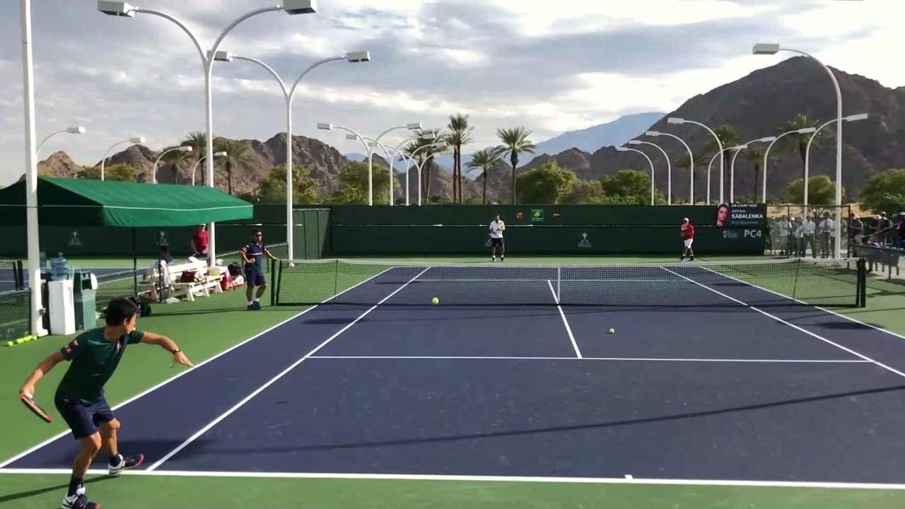 錦織圭クローズスタンスのフォア（スロー）/ Kei Nishikori Forehand Stroke Close Stance Slow Motion