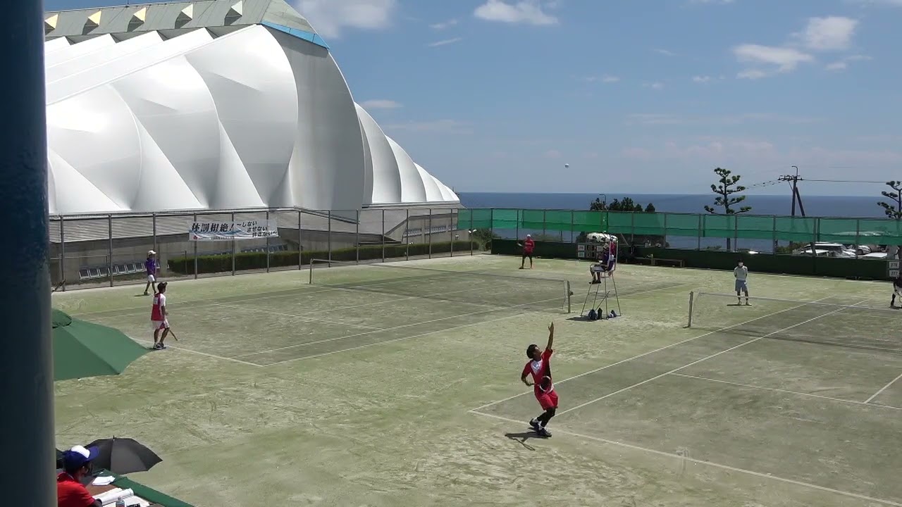 2021年IH ソフトテニス 男子個人2回戦 金本慎・持田海人 神戸星城(兵庫) vs 橋本侑弥・竹内遥音 一関学院(岩手)