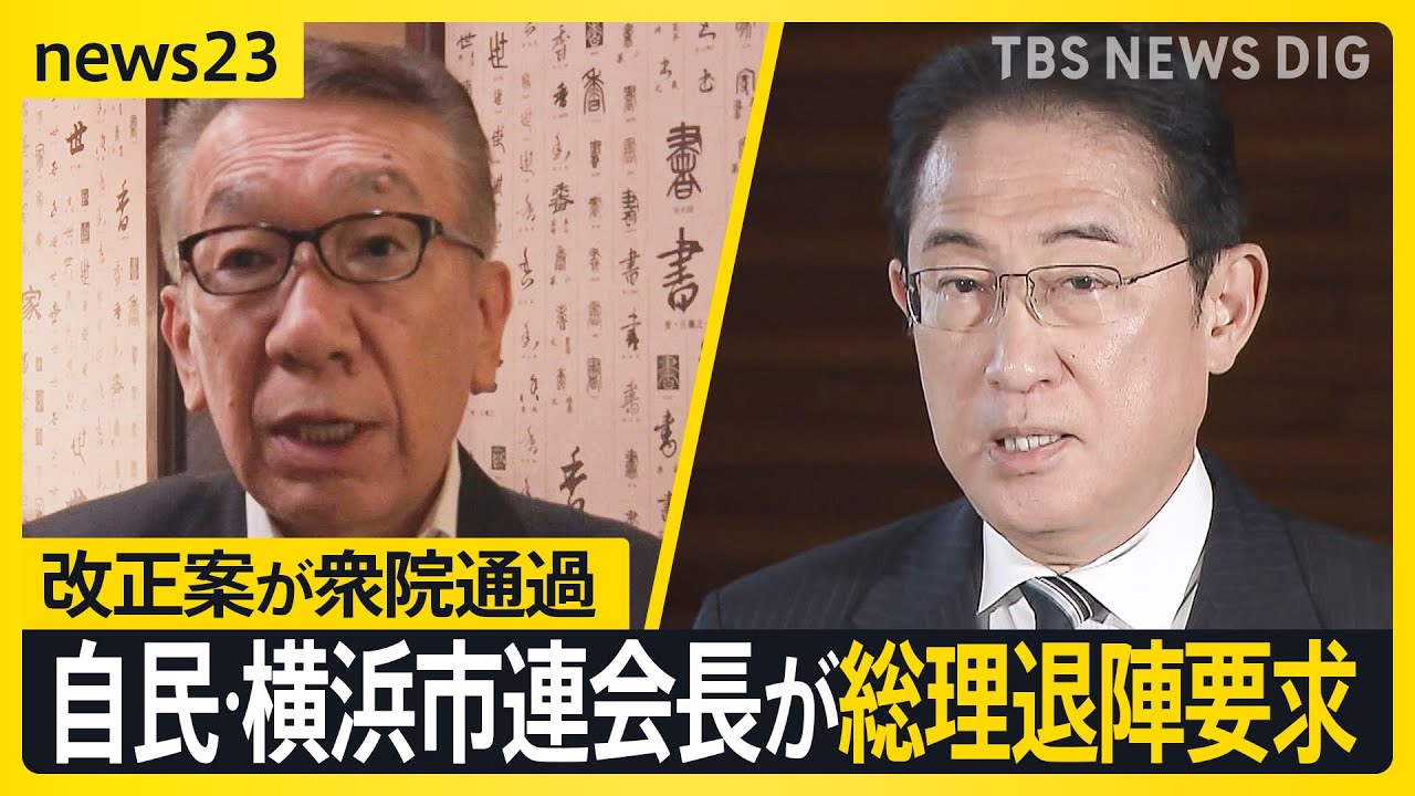 「法案成立で身を引いて」自民・横浜市連会長が総理に退陣要求　“ザル法”批判…政治資金規正法改正案が衆院通過【news23】｜TBS NEWS DIG