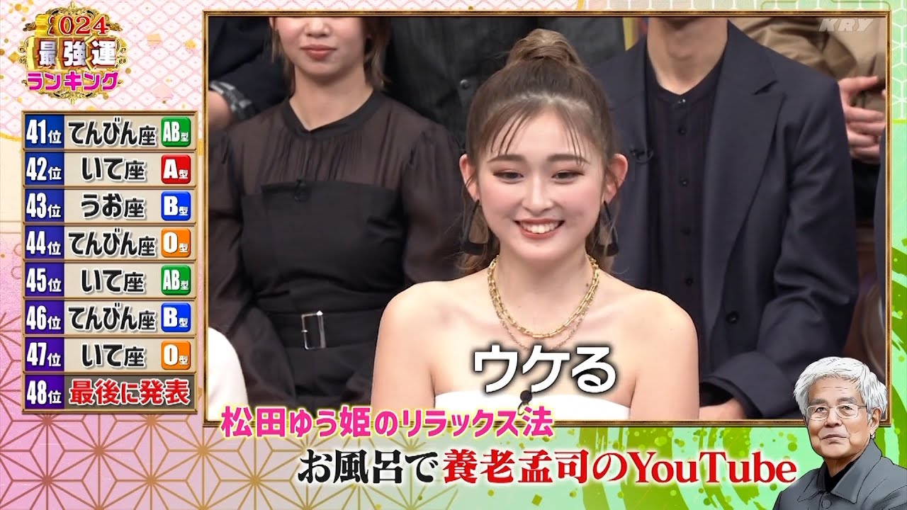 【特別プログラム】ダウンタウンDX 2024 国民総出演！あなたの今年の運勢は？岡田結実が城田優と7回のキス！近藤千尋＆加藤ローサが夫の不満を暴露！鈴木福の(秘)恋愛事情！松本進行で結果発表！