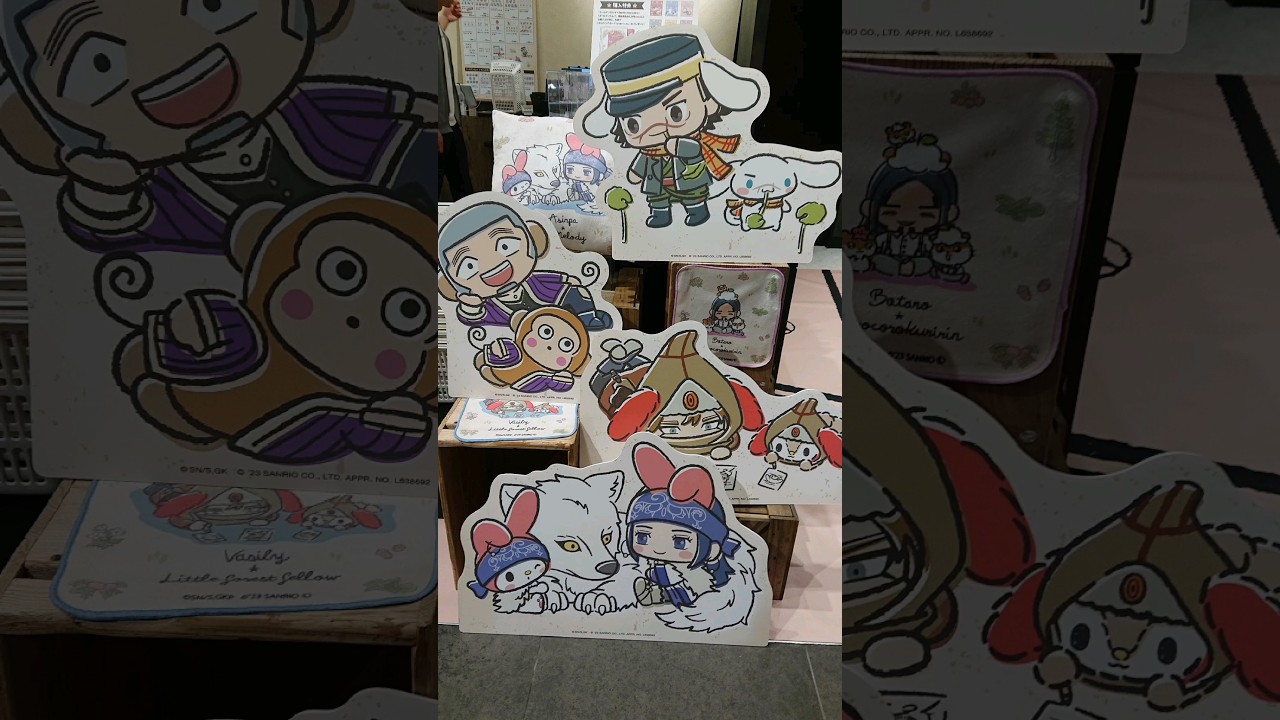 【🇯🇵旅日記】渋谷パルコ:ゴールデンカムイ×サンリオキャラクターズ POP UP SHOP #Shorts