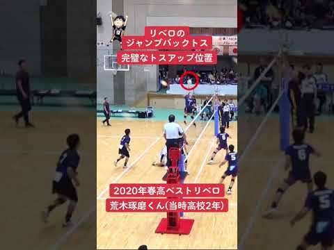 リベロのジャンプトス-荒木琢磨　#shorts #volleyball #バレーボール