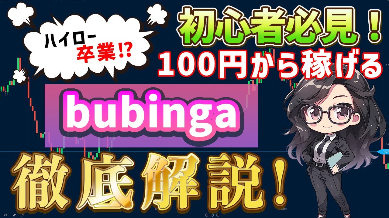 【Bubinga徹底解説！100円から3万円稼げるバイナリーサイト】ハイローはもう古い！？次に来るバイナリーサイトはコレ！