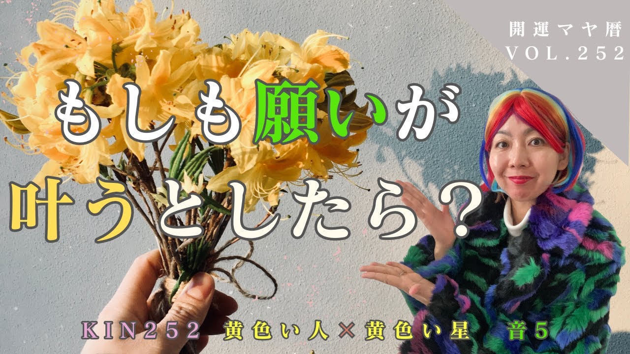 【信頼して大開運】KIN252  EXILE ATSUSHIのストイックさと愛の深さは黄色い星にあり！願いが叶うとしたら何を願いますか？6/29 KIN252 黄色い人 黄色い星 音5