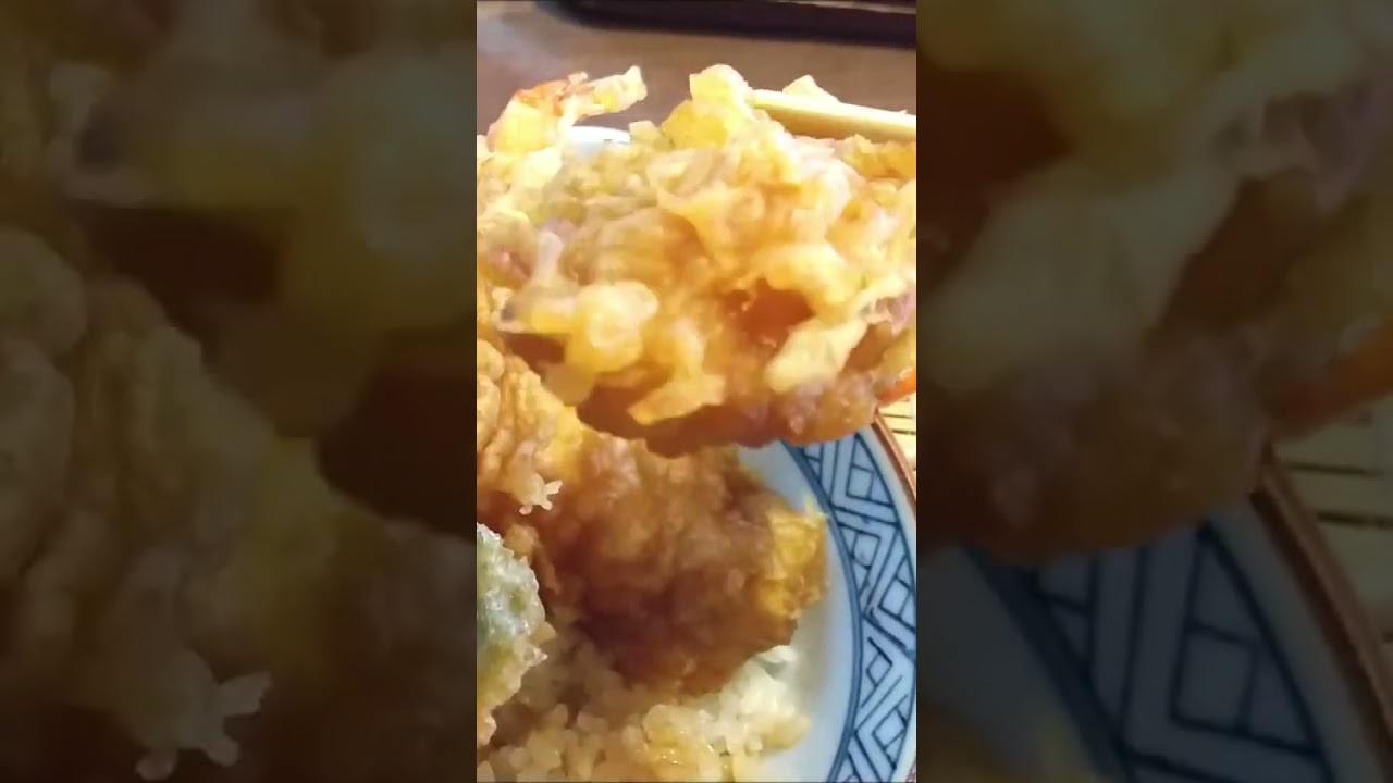 【会津若松】めちゃ美味しい！天丼定食😋👍王道の極み『会津 二丸屋武蔵亭』The classic dish that is so popular among Japanese people【会津若松市】