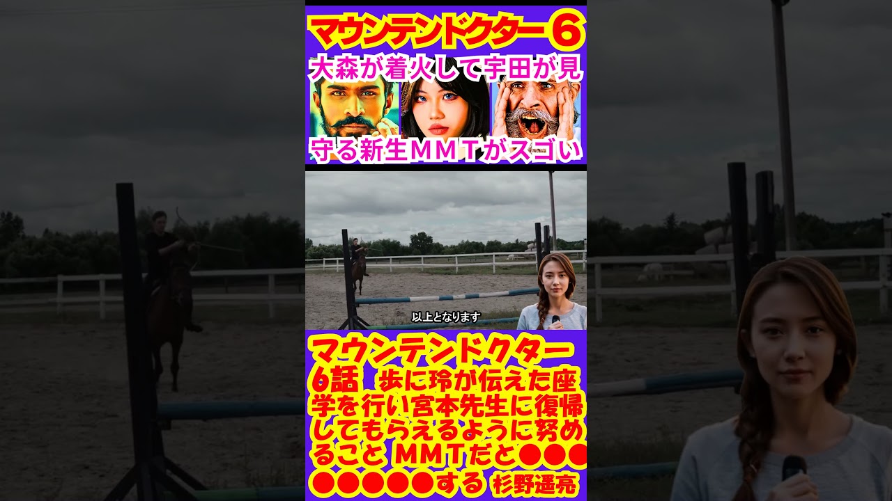 【マウンテンドクター 6話】歩（杉野遥亮）に玲（宮澤エマ）が伝えた宮本先生に復帰してもらえるように努めること「ＭＭＴだと●●●●●●●●する」予告感想考察ダイジェスト【ポイントまとめ】 #shorts