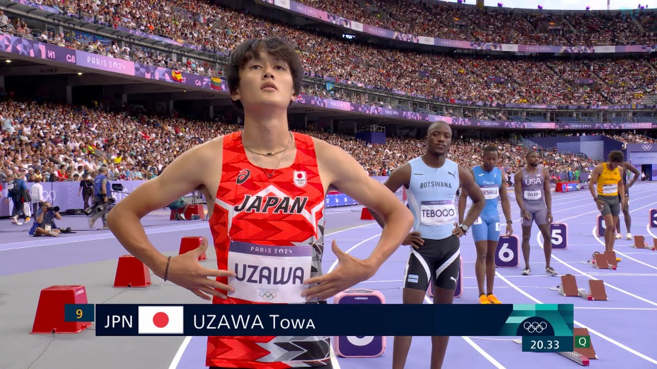 【日本一速いオタク・鵜澤飛羽】男子200m 準決勝「20秒54組6着で決勝進出ならずも、準決勝6着は五輪での日本人最高記録タイ」【パリオリンピック】8月9日(金) バレーボール 男子 3位決定戦