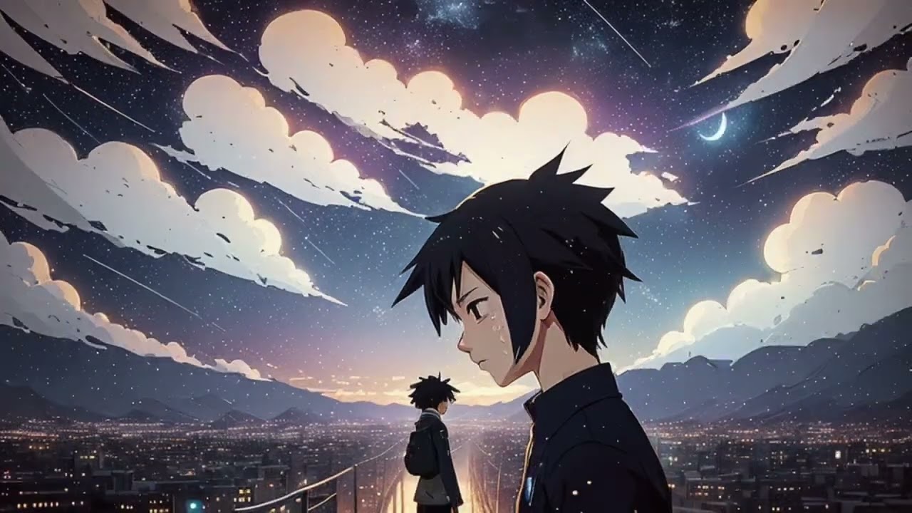 最高に泣ける感動の失恋ソング。切ない最新人気片思い曲「静かな夜(Acoustic Version)1番」歌詞付き動画。高音質。Kaiber AI Animation Music Video。小寺健太