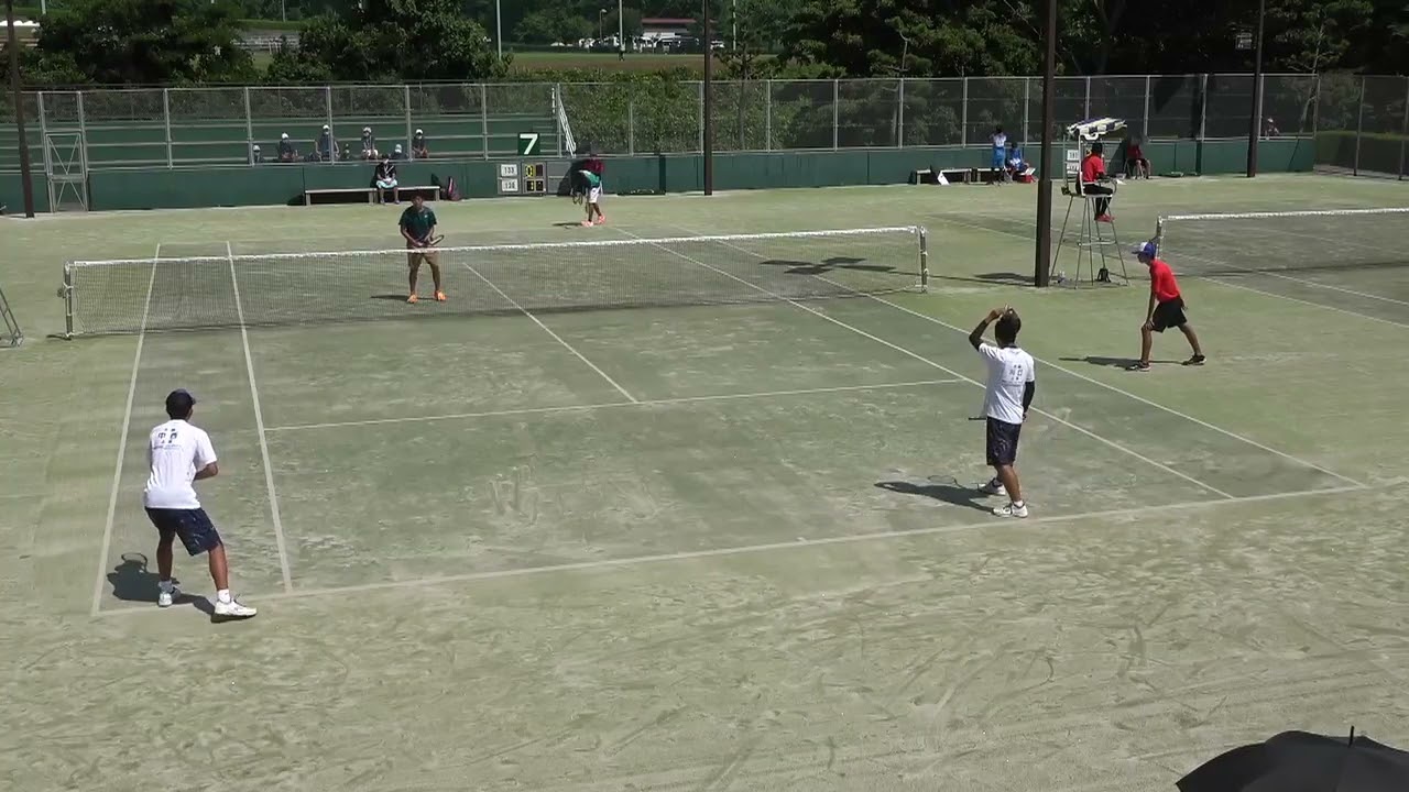 2021年IH ソフトテニス 男子個人4回戦 川口那智・中西泰誠 上宮(大阪) vs 齋藤楓雅・守谷善斗 田村(福島)
