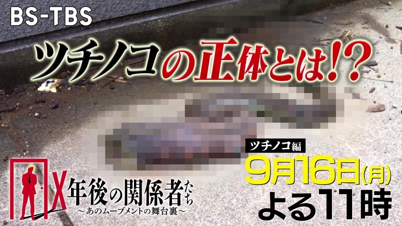 [ツチノコ編] 空前の大ブームの舞台裏＆衝撃の写真も！ツチノコのロマンを語り尽くす！「X年後の関係者たち」9/16(月)よる11時