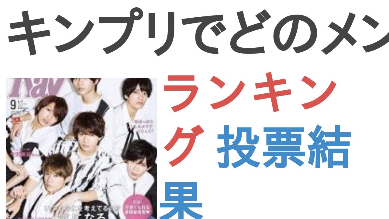 キンプリでどのメンバーが顔面偏差値高い？【ランキング】