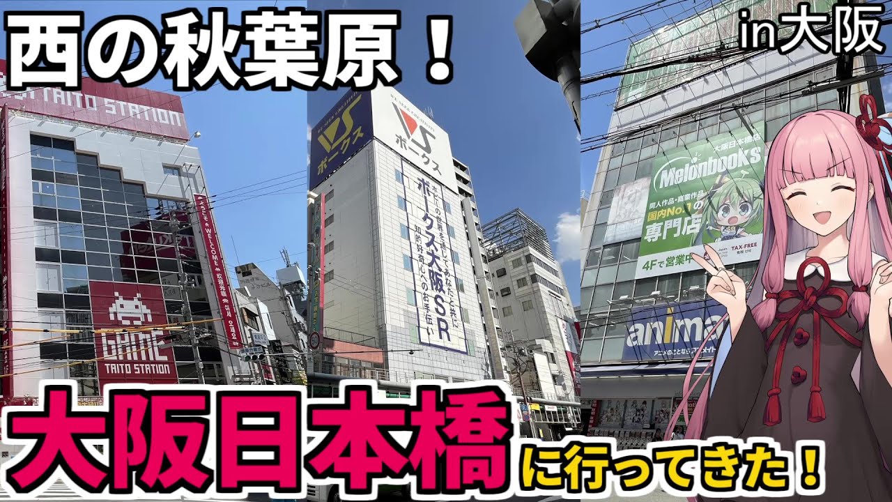 【大阪 日本橋】西の秋葉原こと大阪日本橋電気街(でんでんタウン)に行ってみた！【A.I.VOICE2実況】