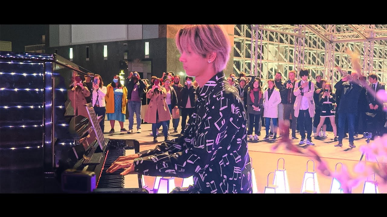 京都駅で上田竜也(KAT-TUN)「カンタービレ」弾いてみたら大観衆から拍手が...！！！🌸【ストリートピアノ】