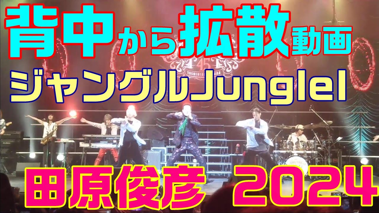 【田原俊彦 / 45周年 超絶ダンス・最強の63歳】トシちゃん拡散祭り2024・「ジャングルJungle」歌詞付き 背面撮影！ 北海道札幌市市公演