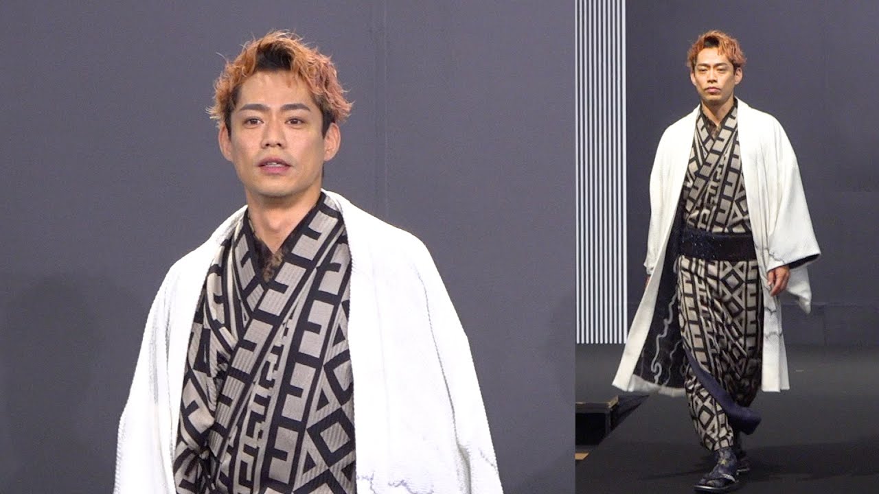 高橋大輔、ド派手なピンクヘア×着物姿で人生初ランウェイ「緊張しました」　『KIMONOIST（キモノイスト）2024』授賞式