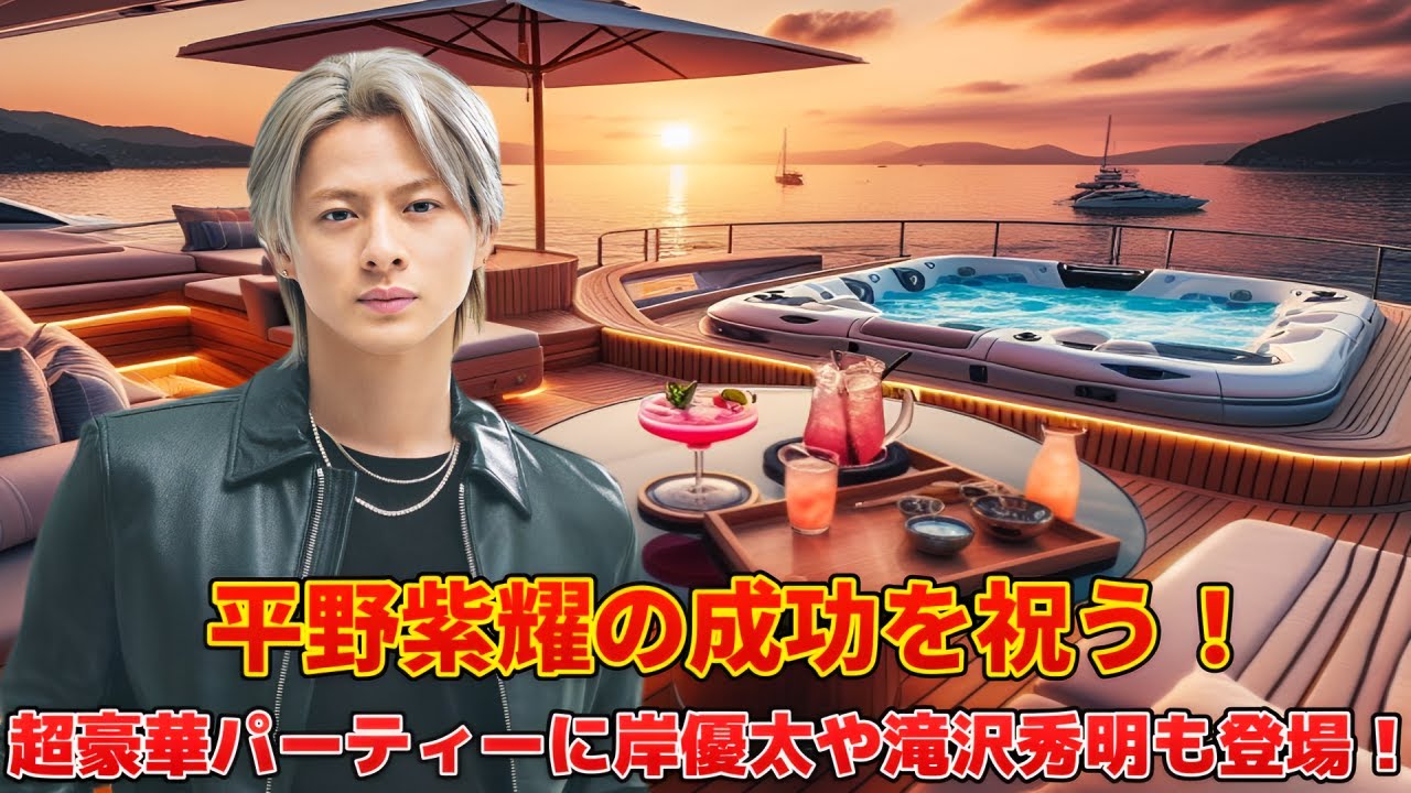平野紫耀の成功を祝う！超豪華パーティーに岸優太や滝沢秀明も登場！