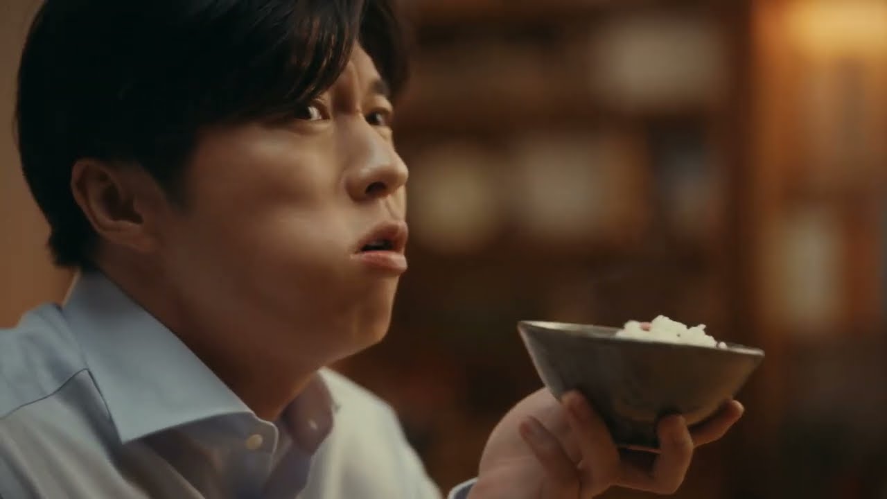田中圭、ホカホカご飯にご満悦　山形のお米「雪若丸」新CM「雪若丸　いつでもうまい篇」