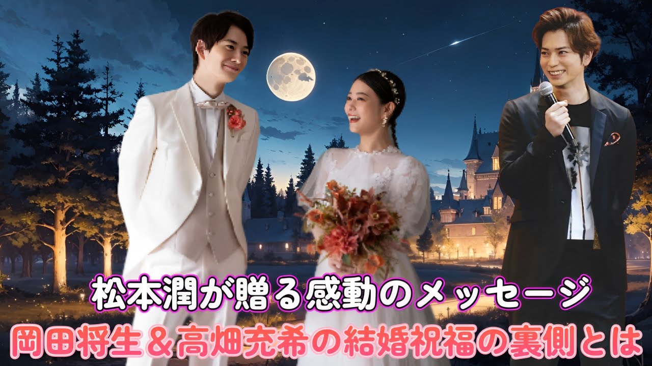 松本潤が贈る感動のメッセージ！岡田将生＆高畑充希の結婚祝福の裏側とは？